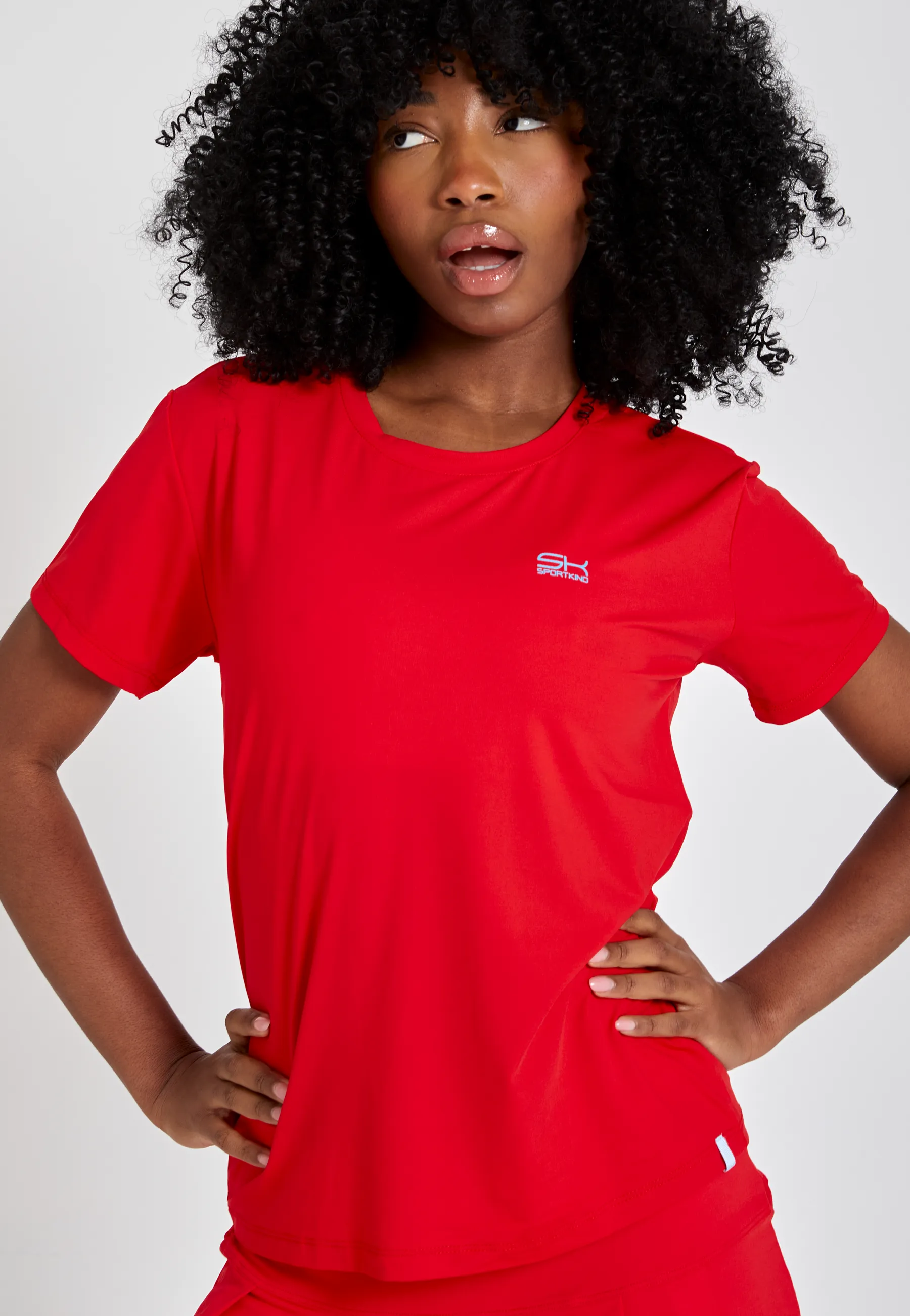 Tennis Loose Fit T-Shirt Short Sleeve, red
