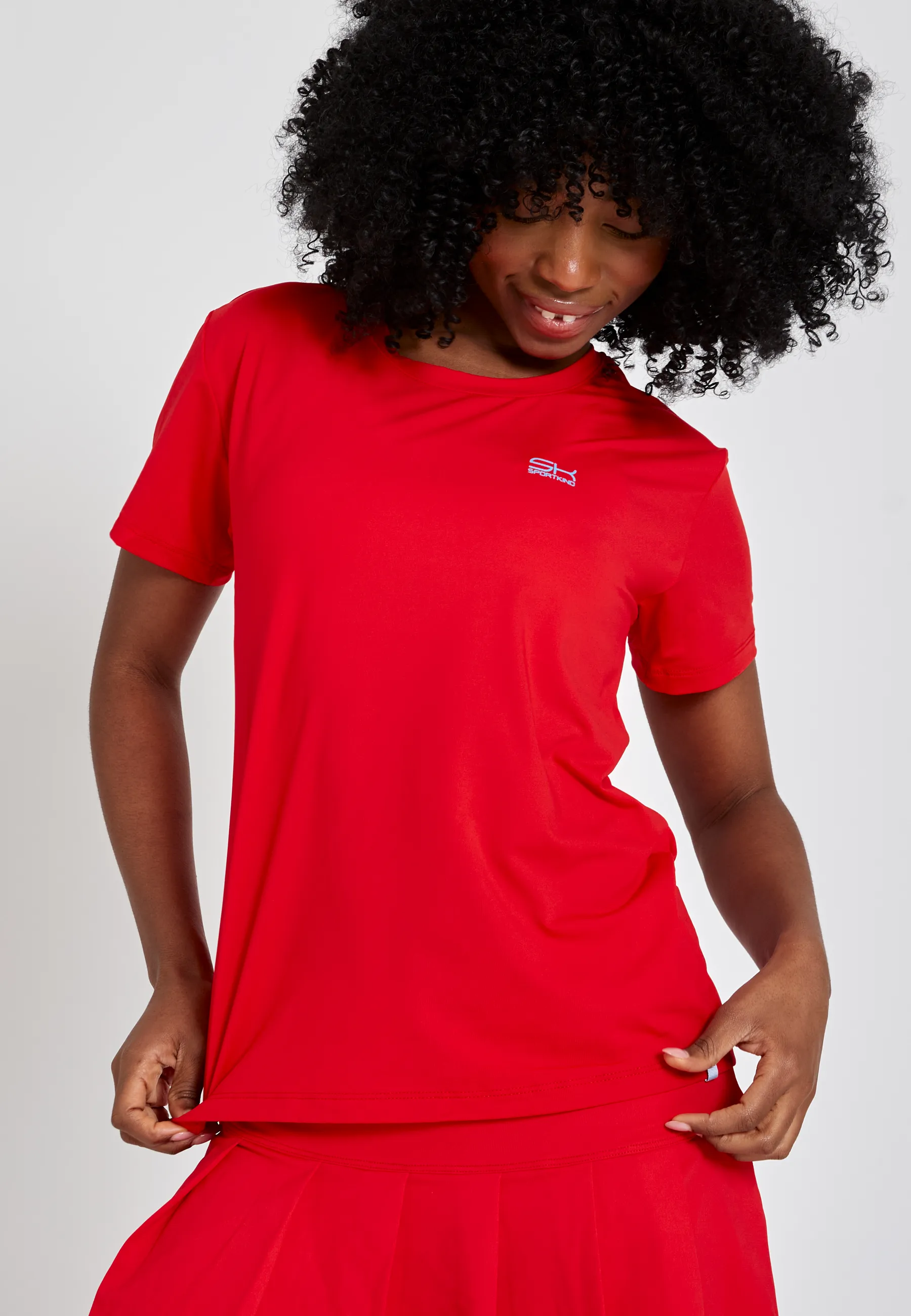 Tennis Loose Fit T-Shirt Short Sleeve, red