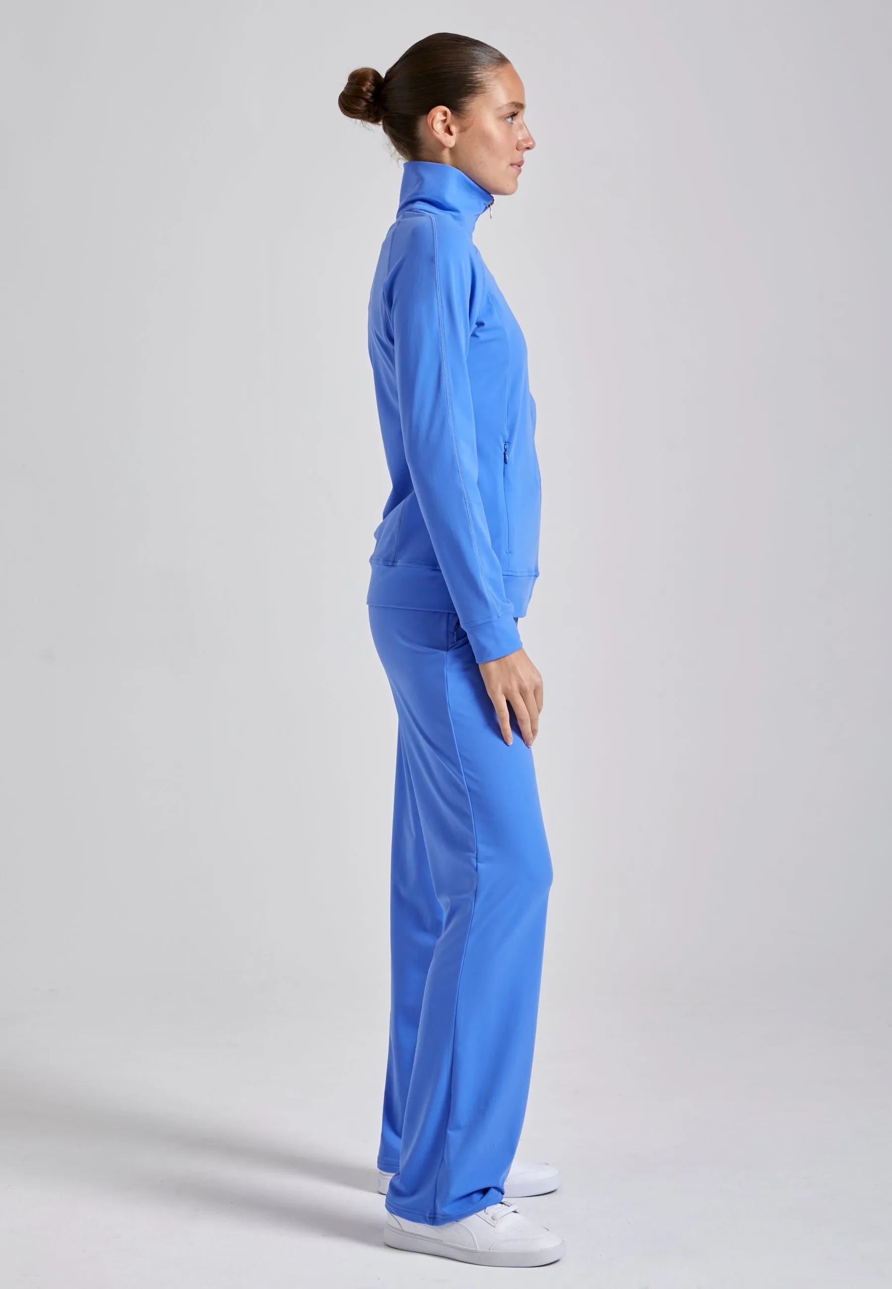 Tennis training jacket, cornflower blue