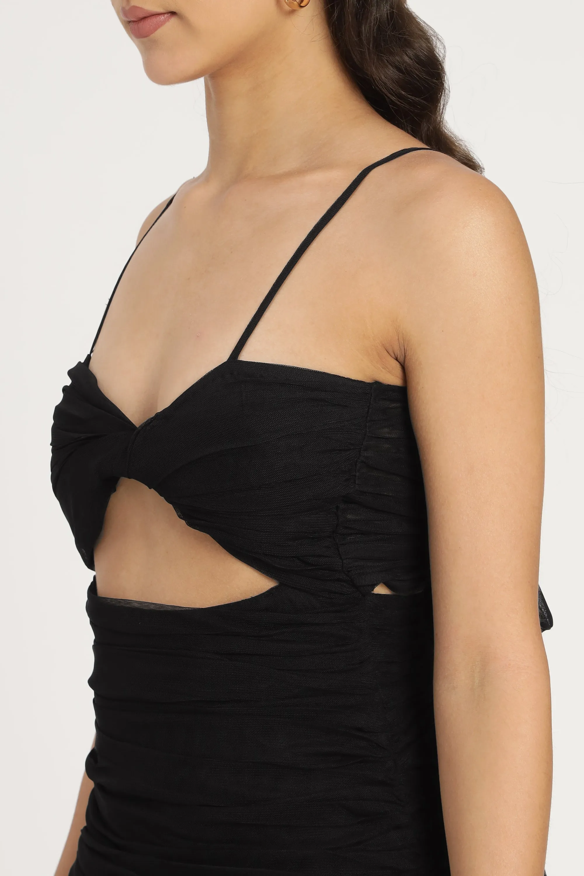 Theodora Mini Dress in Black