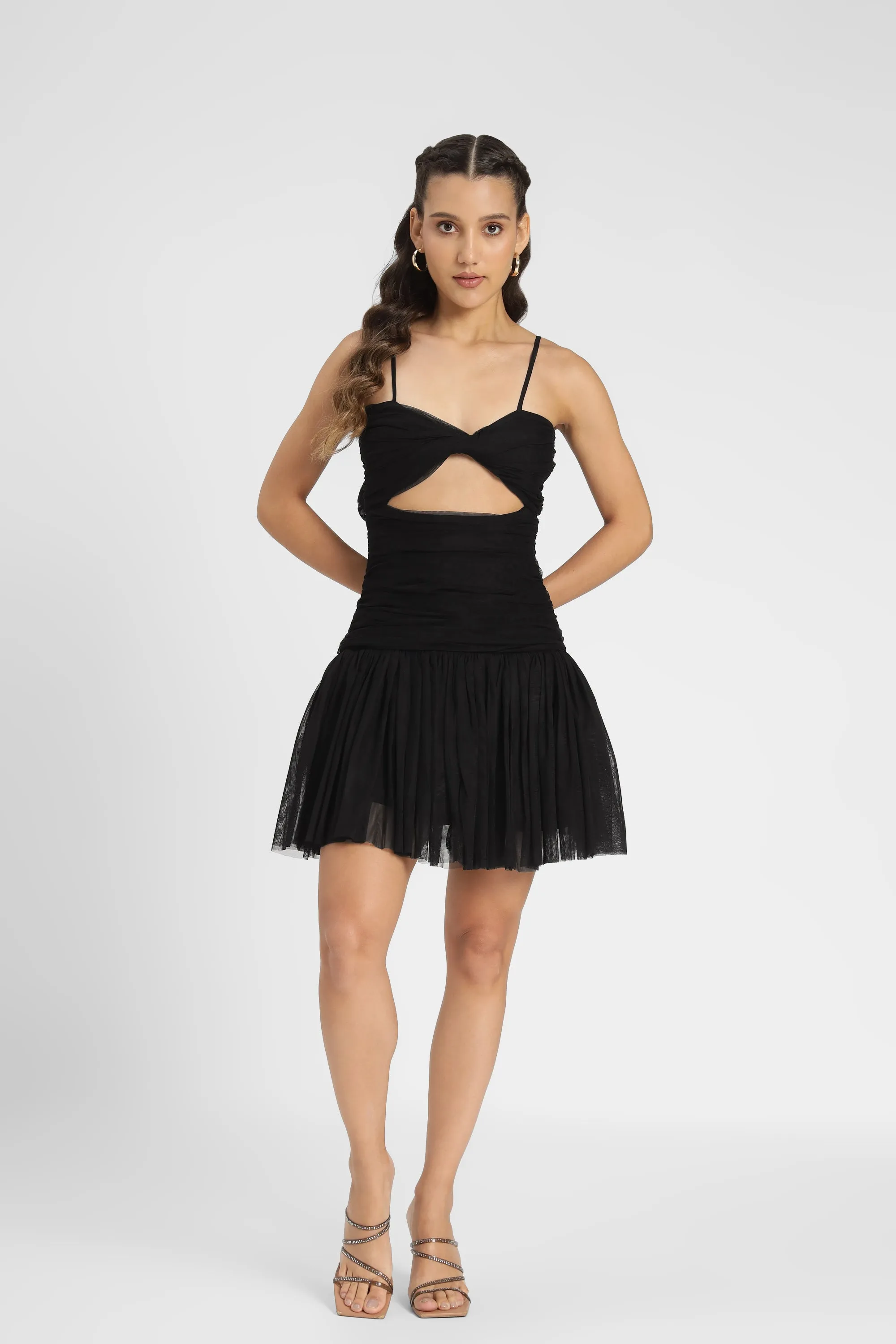 Theodora Mini Dress in Black
