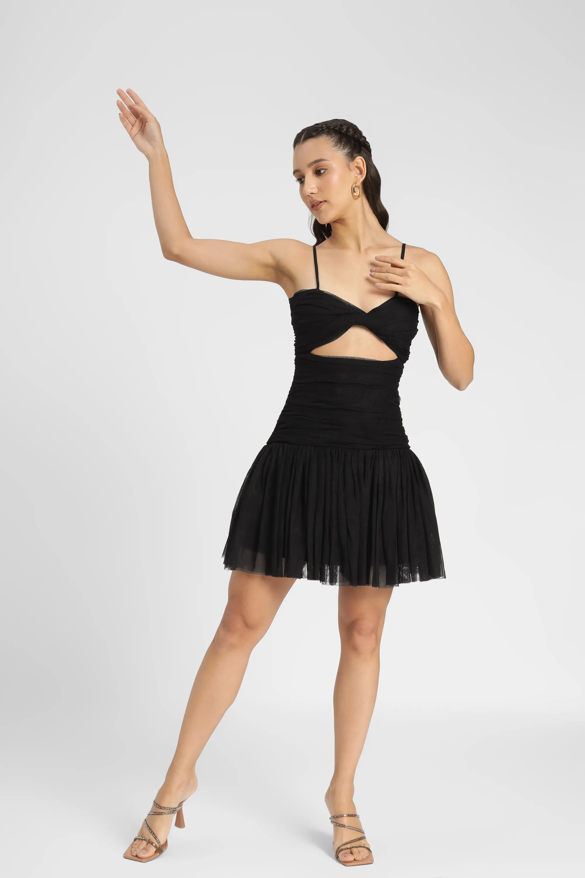 Theodora Mini Dress in Black